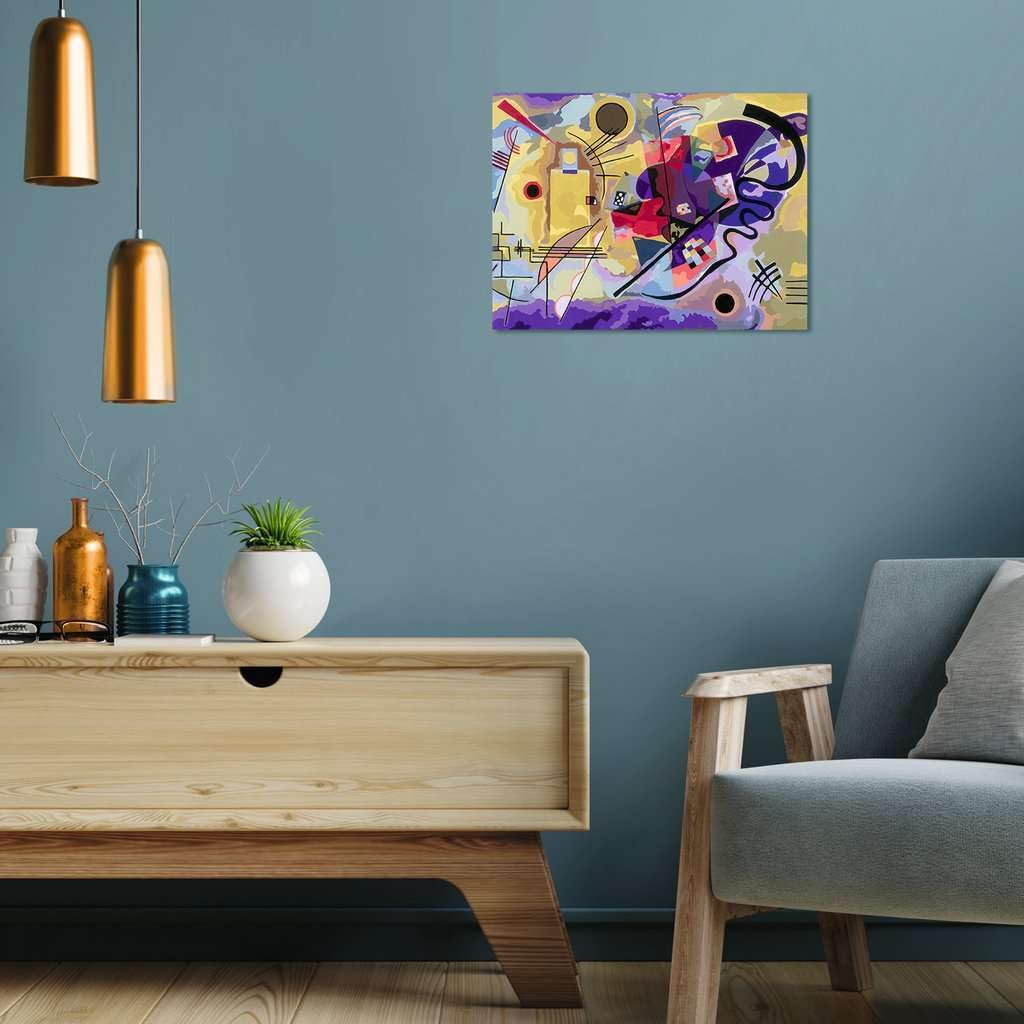 Ravensburger CreArt: Kannsky Giallo, Rosso, Blu – Dipingere con i Numeri Adulti, Attività Creativa e Rilassante, Kit Pittura con Pennello e Colori Inclusi, 30 x 40 cm, Idee Regalo
