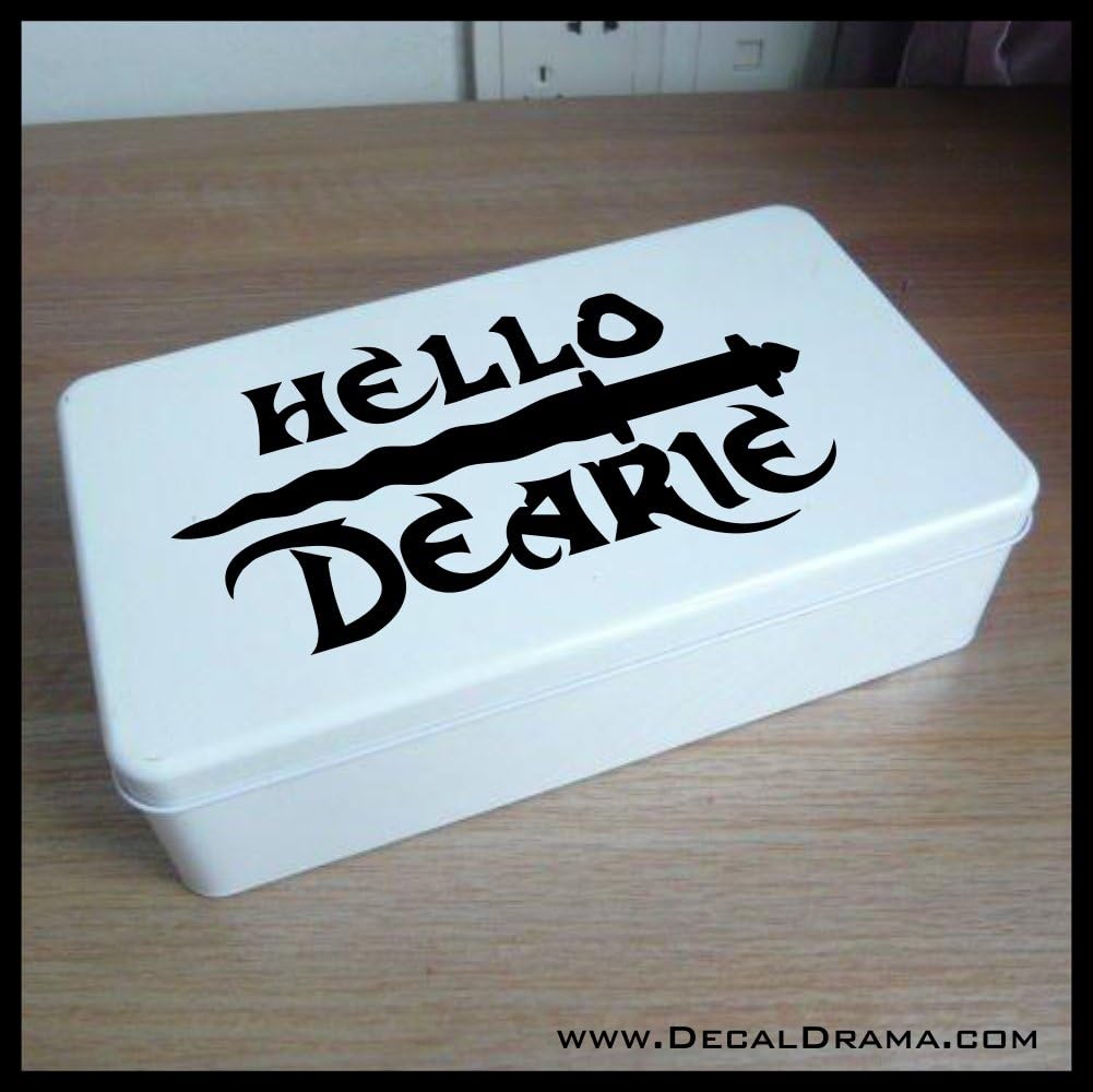 Hello Dearie, Once Upon a Time SMALL Vinyl Decal