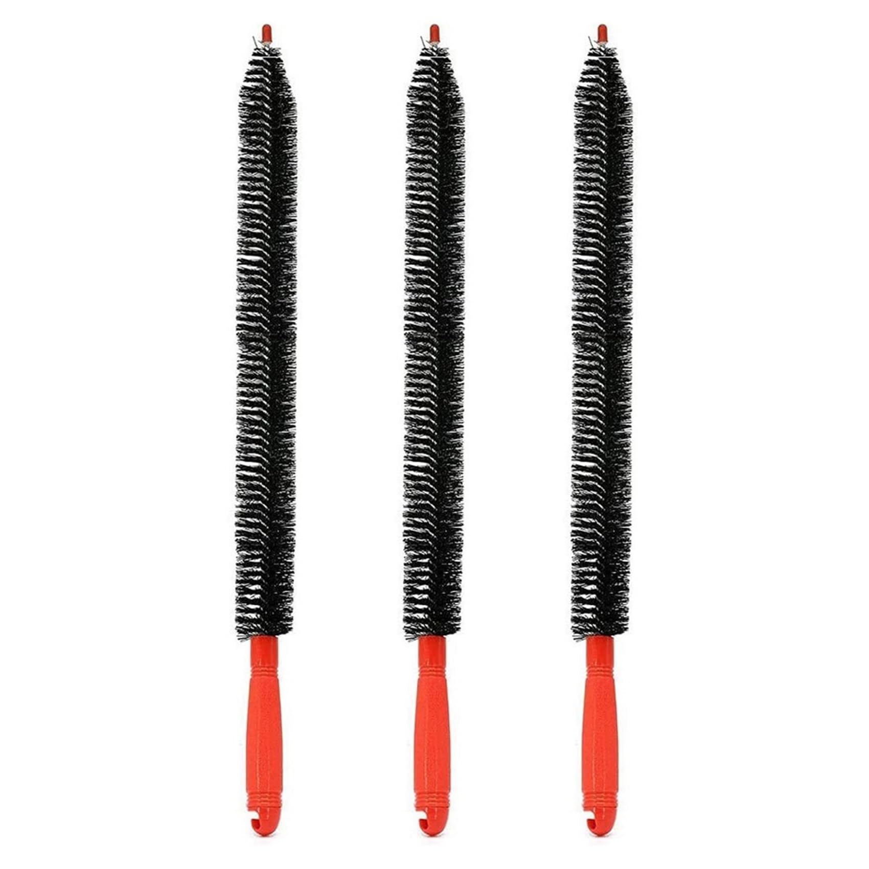 Hndhbfgrt 3pcs 26-Inch Long Flexible Dryer Vent Cleaner & Refrigerator Condenser Coil Brush Auger Lint Remover