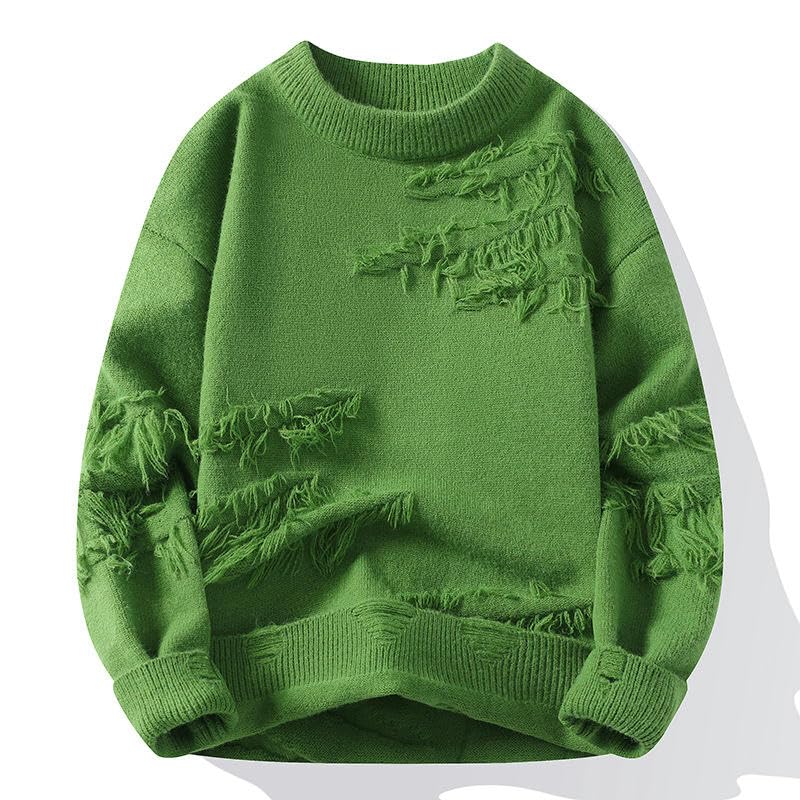 Jersey de punto de cuello medio alto para hombre suéter de punto fino casual para otoño 3