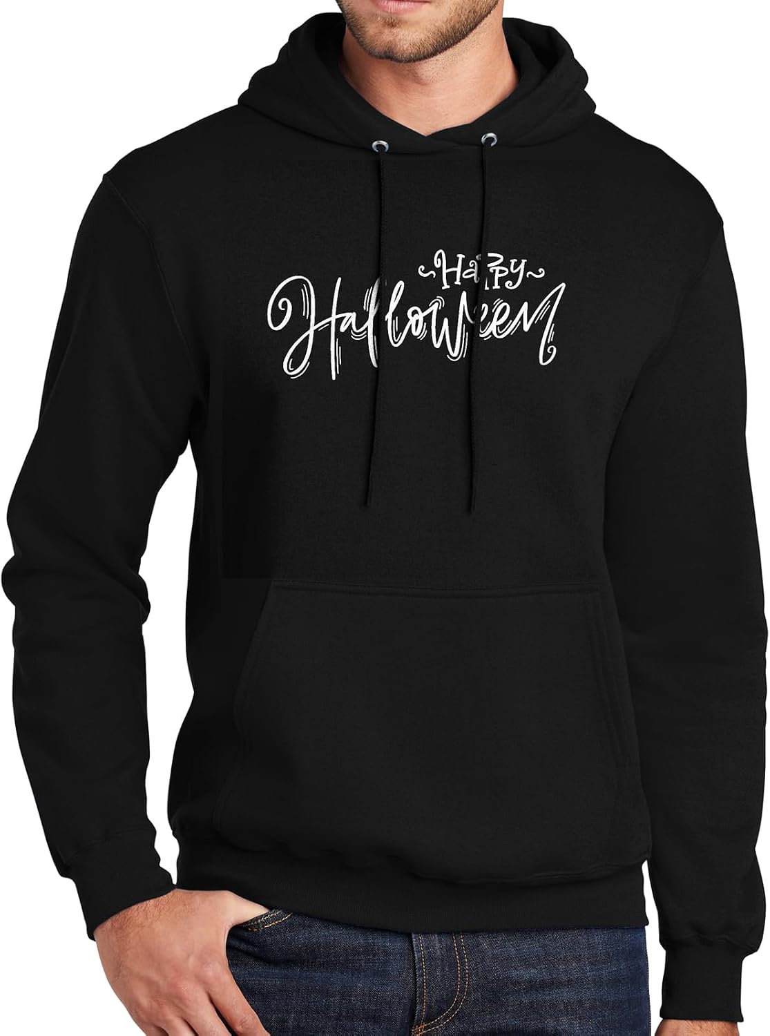 GotPrint Unisex Happy Halloween Hoodies, Funny Graphic Halloween Sweatshirt for Men, Women Casual Lightweight Pullover Hoodie