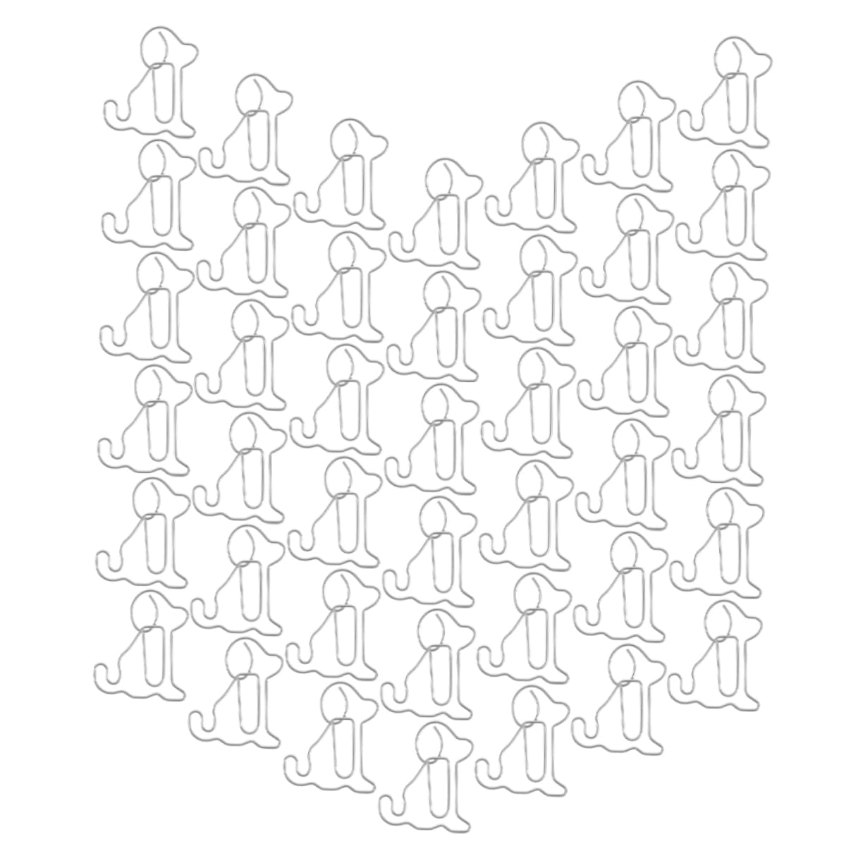 Amosfun 500pezzi Graffette Metalliche Forma Di Cane Piccole Graffette Carine Per Ufficio e Uso Domestico Accessori Creativi Per Documenti e Segnalibri