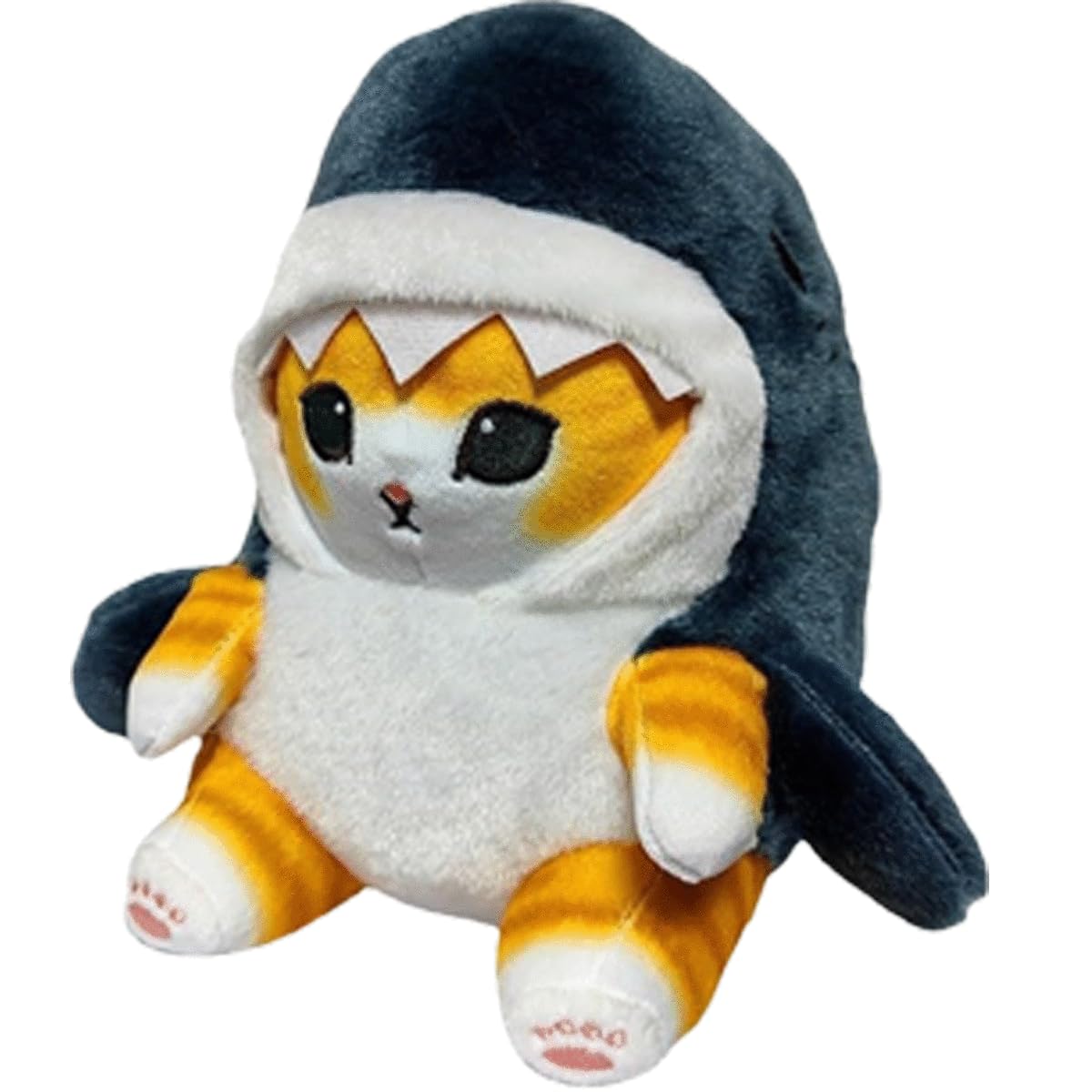 Shark Katze Plüschtier – Ca. 20 Cm, Grau, Weich, Kombi Aus Hai & Katze, Kuscheliges Spielzeug Geschenk