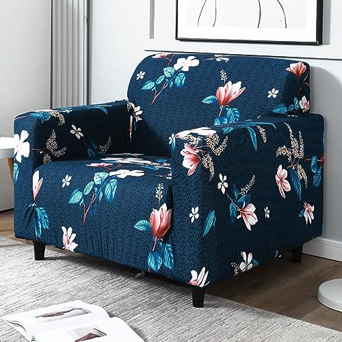 Image of Gurnoor Universal Single Seater Sofa Cover Big Elasticity Cover for Couch 140 GSM Sofa Slipcover (Smart Blue, 90-145cm)