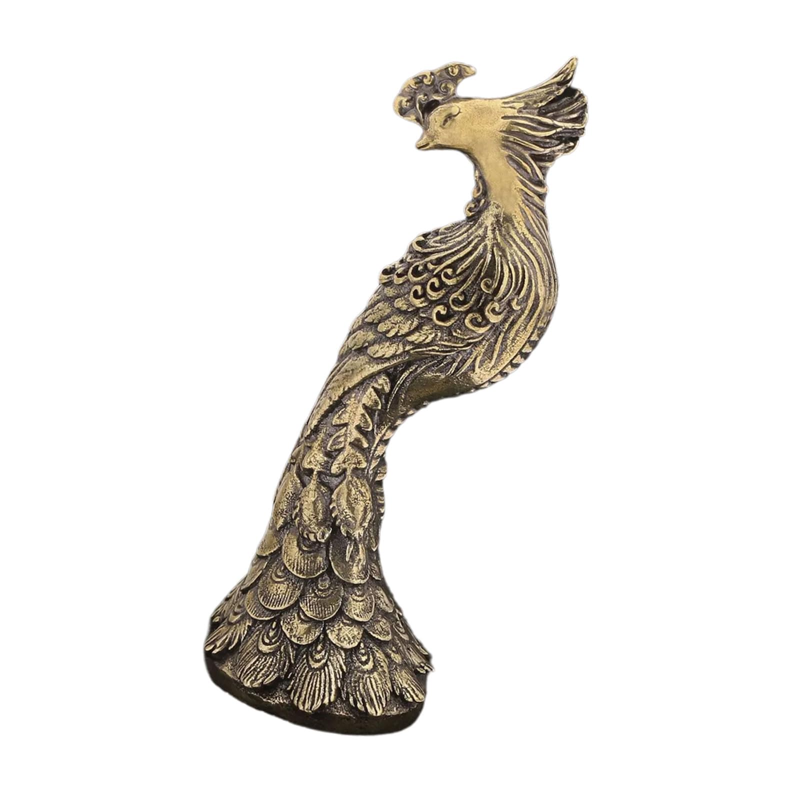 Statues de paons en laiton : une decoration d'etagere raffinee pour salon