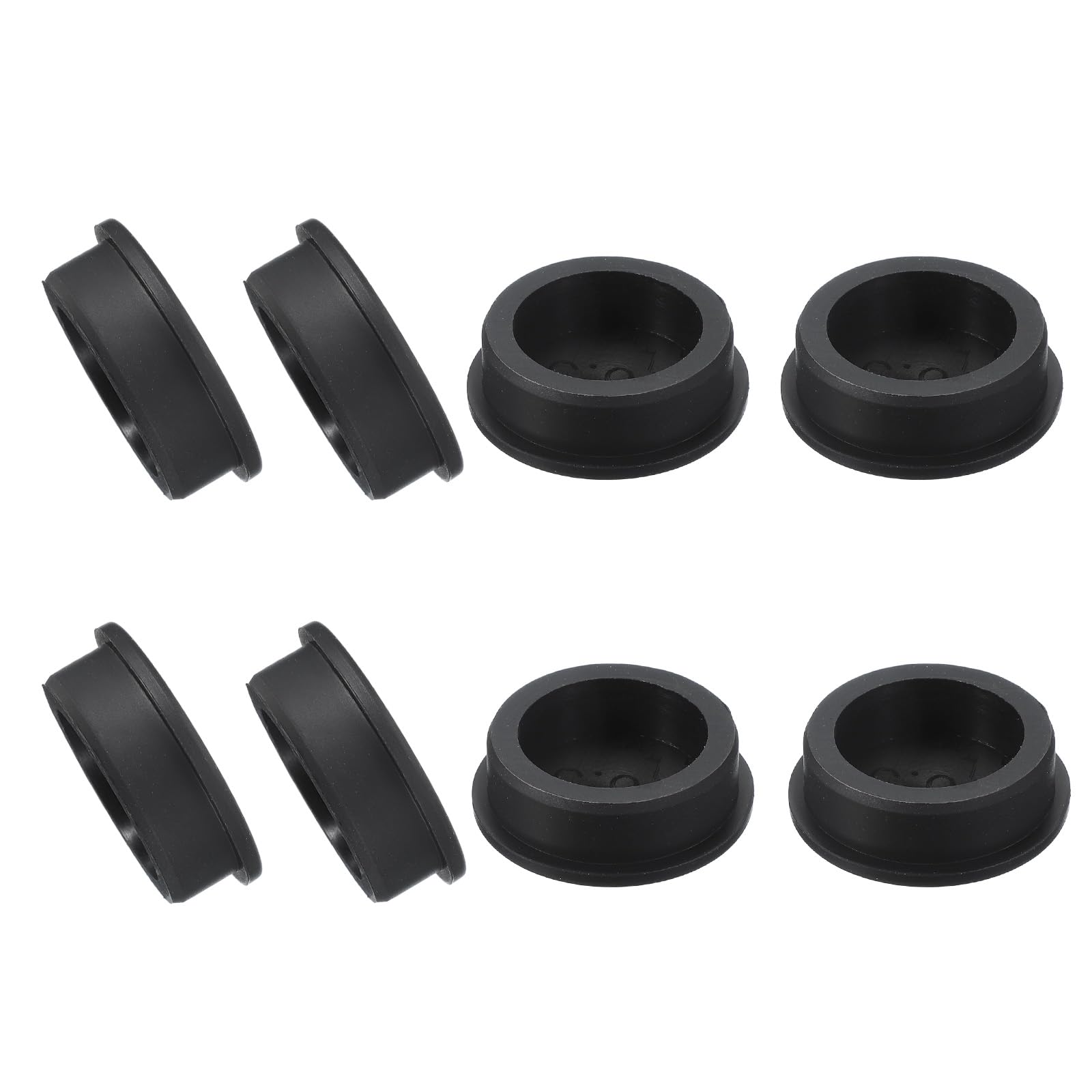 Bouchon en silicone uxcell T 42mm lot de 8 obturateurs noirs étanches
