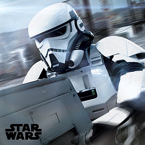 Toile imprimée Star Wars WDC101119 multicolore en coton de 40x40 cm