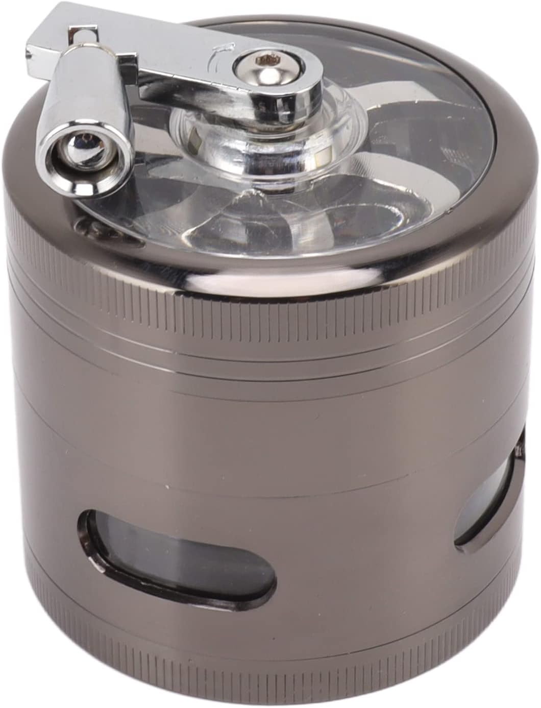 Hand Crank Spices Grinder with Handle, Zinc Alloy Seasoning