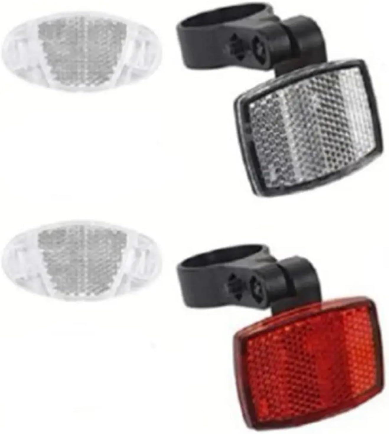 Bike Reflectors 30 PCS Plastic Bike Reflector Taillights Safety Night Cycling Reflective Light