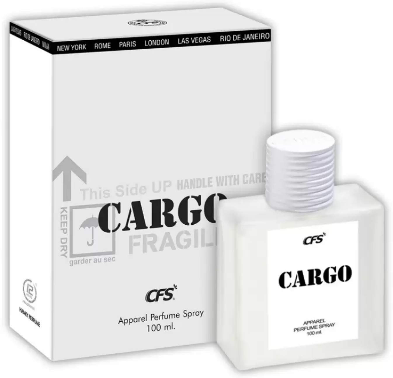 CFS CREATIVE FRAGRANCE SERIES Cargo White Perfume Spray For Men, 100ml - Fresh