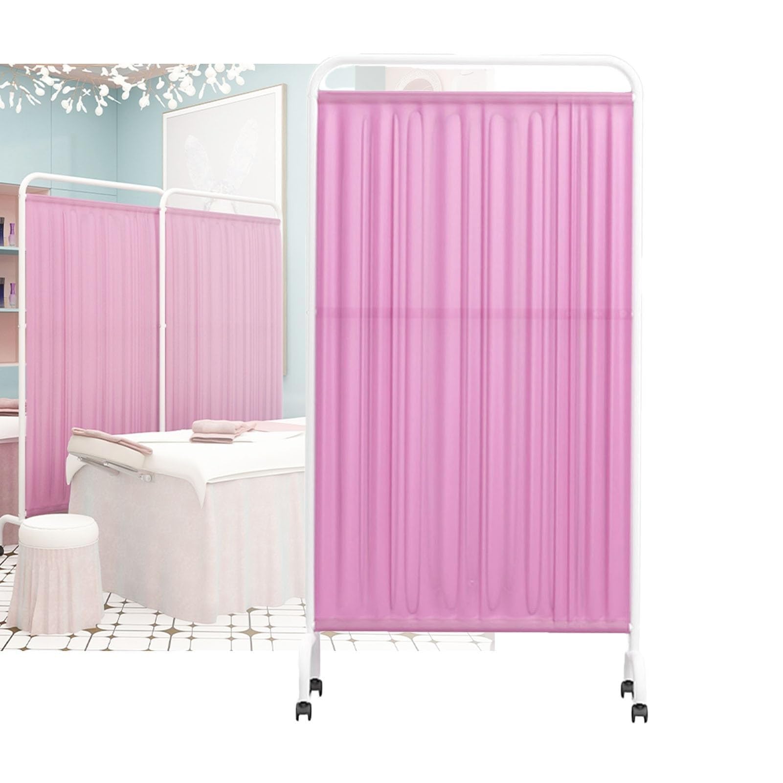 Paravent médical haut de 1,8 m structure robuste pour clinique et cabinet de garde