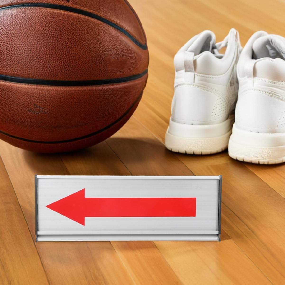 ibasenice 1set Aluminum Alloy Serve Change Indicator Board for Basketball Referees Directional Arrows for Easy Possession Transition Unique Design for Official Games