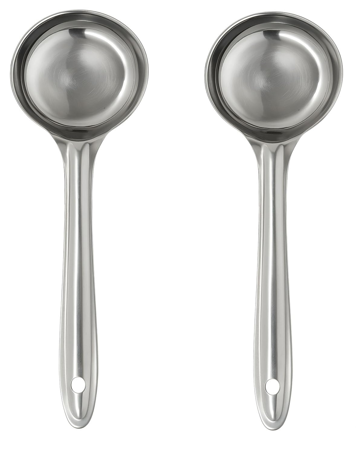 Dynore Silver Dosa Ladle - Set of 2, 21x7.5 cm, Stainless Steel