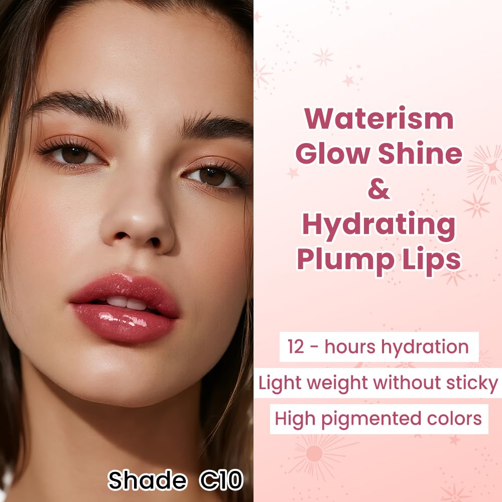 CATKIN Gloss Tinted Lip Balm, 2 in 1 Rossetto e Balsamo Labbra, Burrocacao Labbra Colorato, Formula Volumizzante e Leggero, Ultra Idratante, Essenza Vegetale, Lenitivo e Riparatore, 3.4g - 2