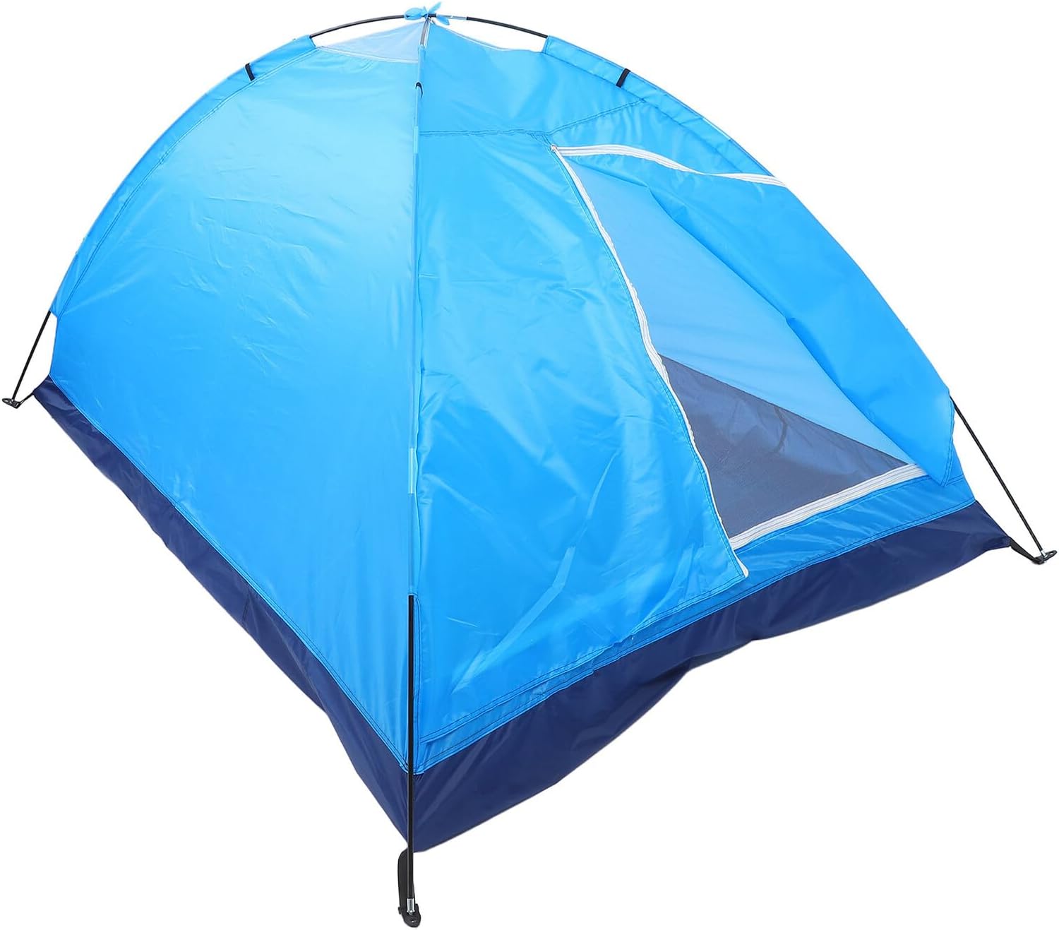 Didiseaon Two-Person Camping Tent Single-Layer Sleeping Shelter Sky Blue Lightweight Backpacking Tent for Beach Park Outdoor Recreation