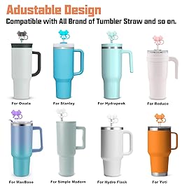 Adjustable Straw Cover for Stanley|Simple Modern|Yeti|Owala|Hydro Flask|Reduce|Maars|Meoky|MaxBase|Beast|Hydrapeak Cup, All Brand of Straw Accessories, Diameter 6mm-12mm, BPA Free, Dishwasher safe