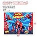 Spiderman Birthday Party Decorations 5 x 3 Ft Backdrop Banner Photography Background and 80 Pcs Latex Balloons Kit Superhero Theme Party Supplies for Indoor Outdoor Living Room Yard
