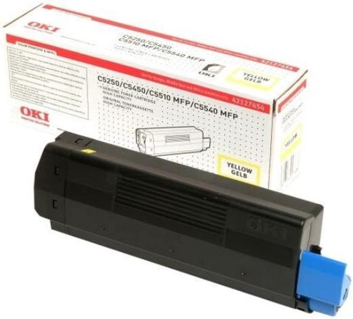 Toner OKI C5250 HC Jaune à haute autonomie pour des graphiques nets