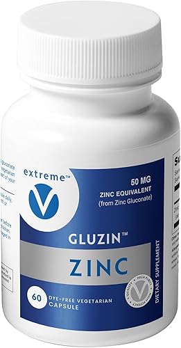 Gluzina - Gluconato de zinc, 50 mg, 60 Cápsulas