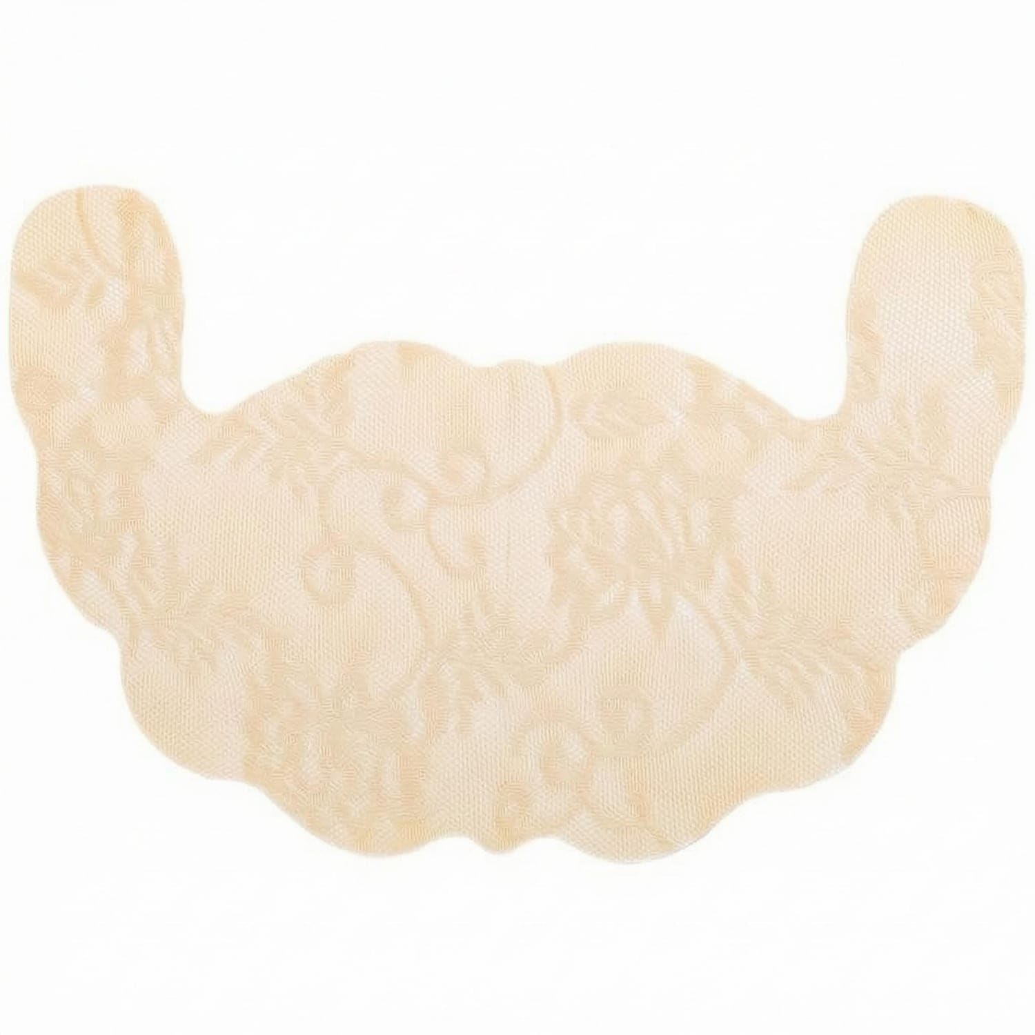 SNAPPSY Scalloped Edges Lace Nipple Cover U-Shaped Adhesive Nipple Cover Thin Breast Pastie Lightweight for Special-Occasion Wear, Nude, F-picture-45