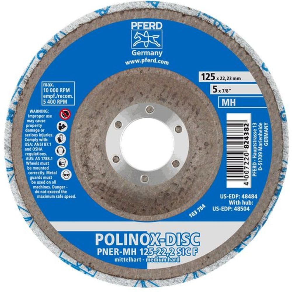 PFERD 5-1/2'' POLINOX UNITIZED DISC MED.-Hard (48484) (5/Each)