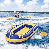 zweier kajak wig duo 🐳Tragbar: Tragbare aufblasbare Angelyacht mit aufblasbarem Design, einfach zu falten, leicht zu lagern und zu transportieren, sehr geeignet für Outdoor-Sportarten.