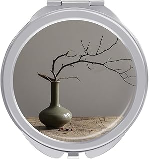 Espejo de maquillaje de viaje plegable portát...