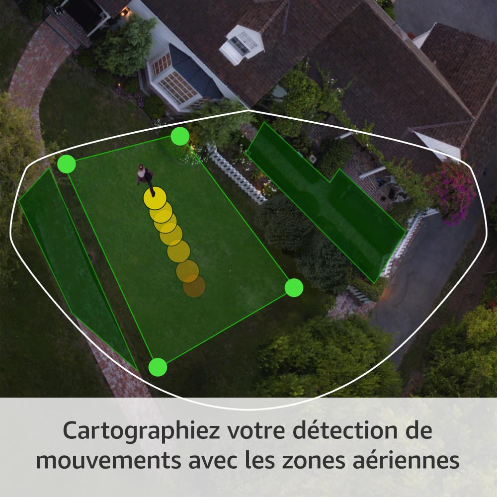 Ring Caméra extérieure Pro sans fil (Stick Up Cam Pro) | Caméra de surveillance wifi sans fil avec vidéo HDR 1080p, détection de mouvements 3D | Essai Ring Home gratuit 30 j.