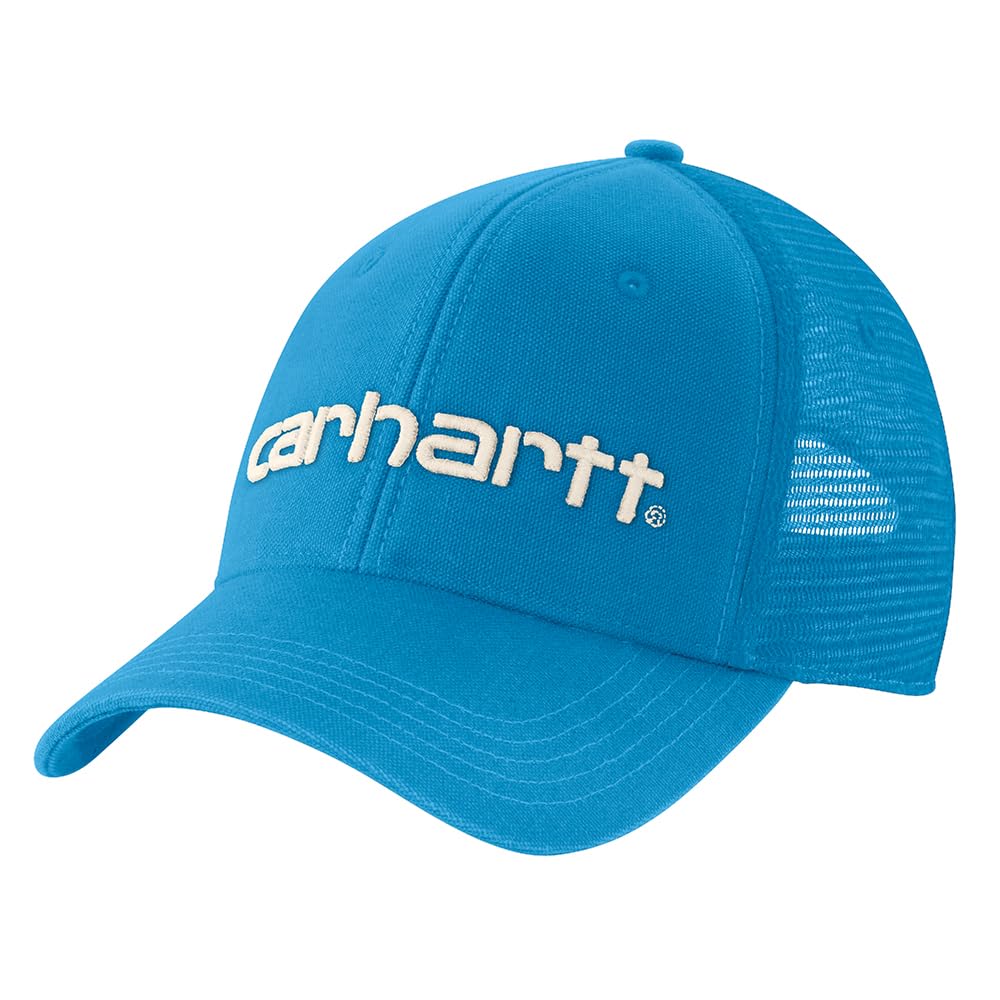 Carhartt Men's Canvas Mesh-Back Logo Graphic Cap