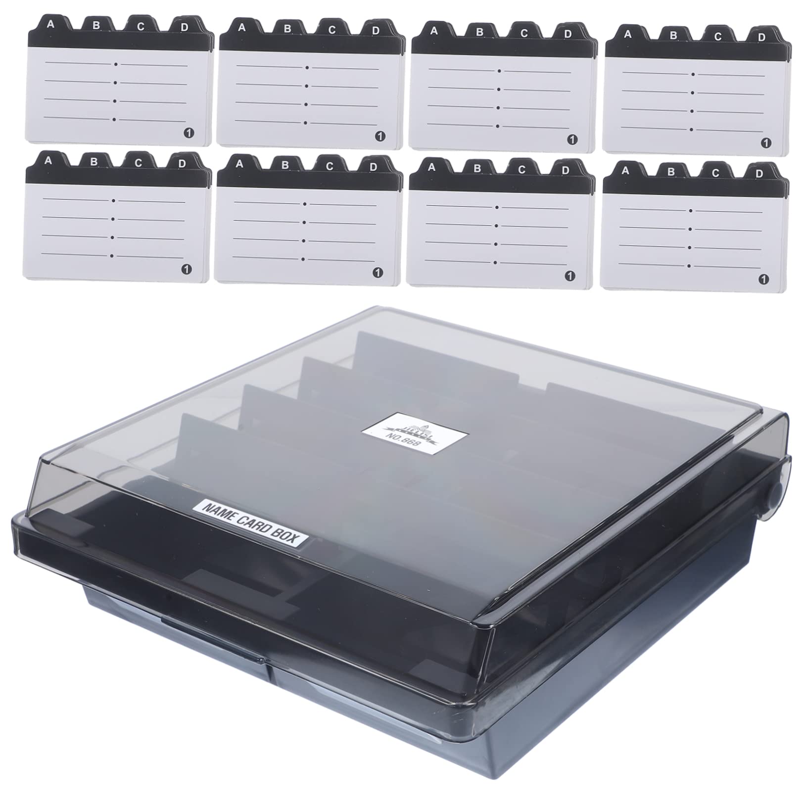 Uonlytech Porta Biglietti da Visita in Plastica Abs, Semplice e Stabile