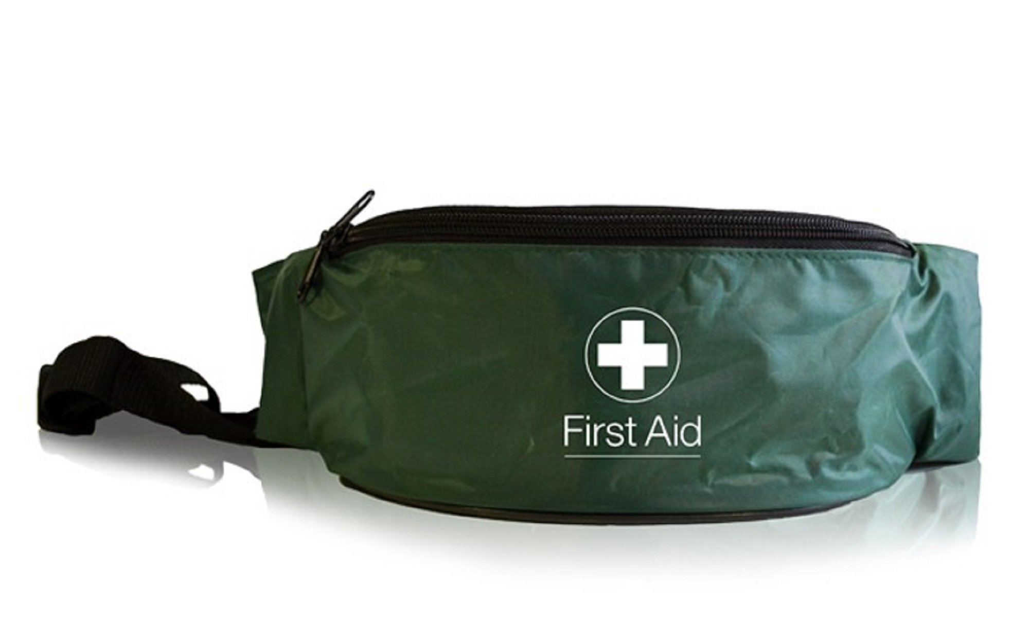 Blue Dot First-Aid Bum Bag, Dark Green