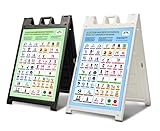 Portable Smarty Symbols Social Communication A-Frame Sign - Inclusive Communication Aid for Autism & Inclusive Play