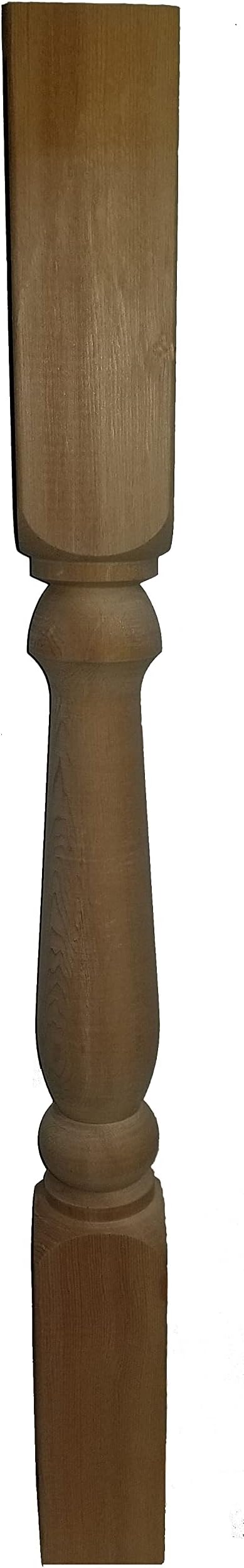 Hemlock Wood Baluster Spindle Colonial (2" X 2" X 18") (Actual 1 5/8" X 1 5/8" X 18") 10 Per Box