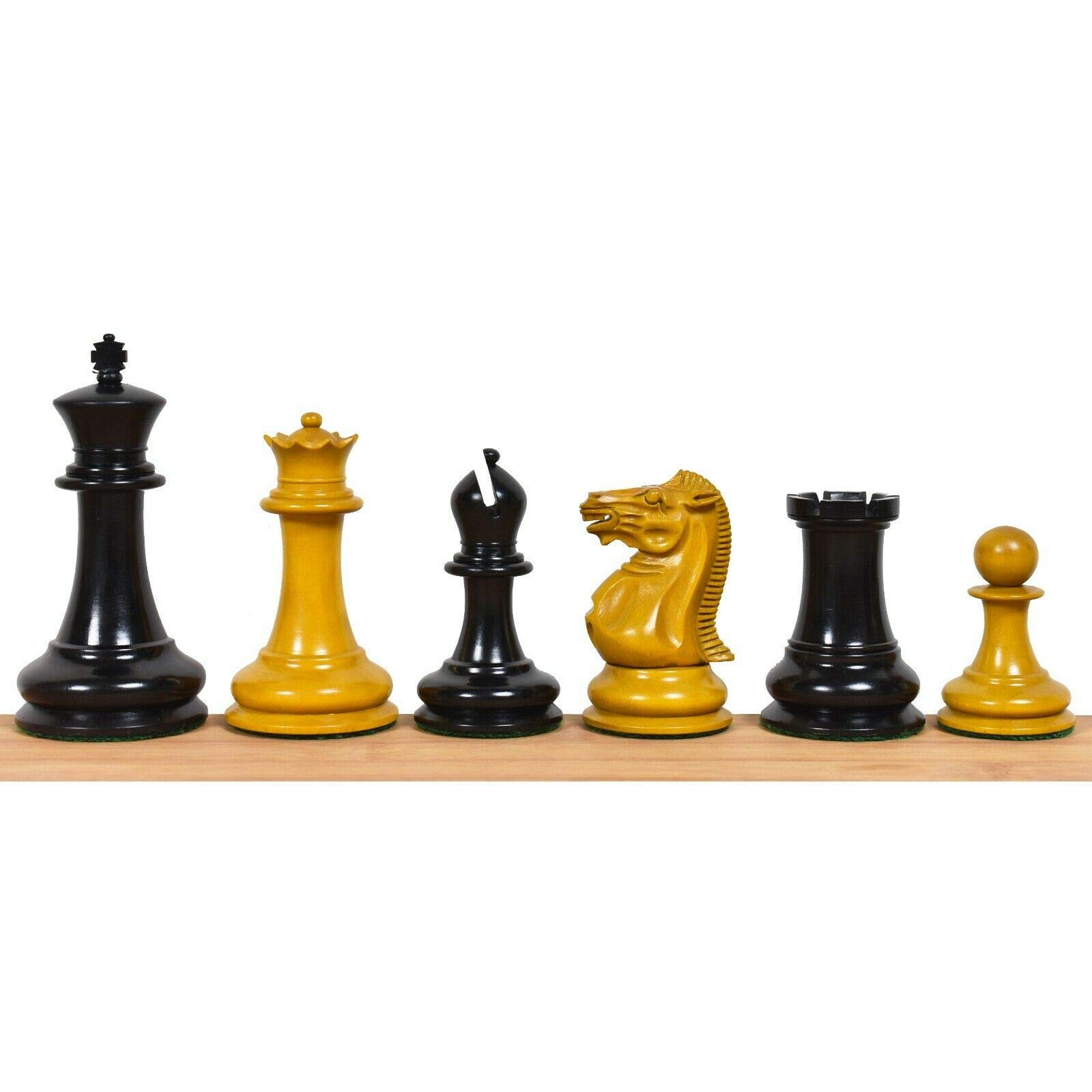 Pièces d'échecs Staunton 1849 Jacques Cook le cadeau idéal en ébène - 8