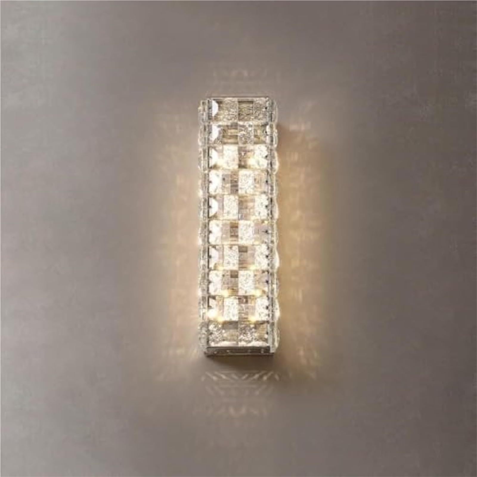 HCZKIUJY Long Crystal Wall Lamp LED Linear Wall Sconce Scandinavian Light Luxury Crystal Wall Light, Ceiling Light(31cm x 10cm)