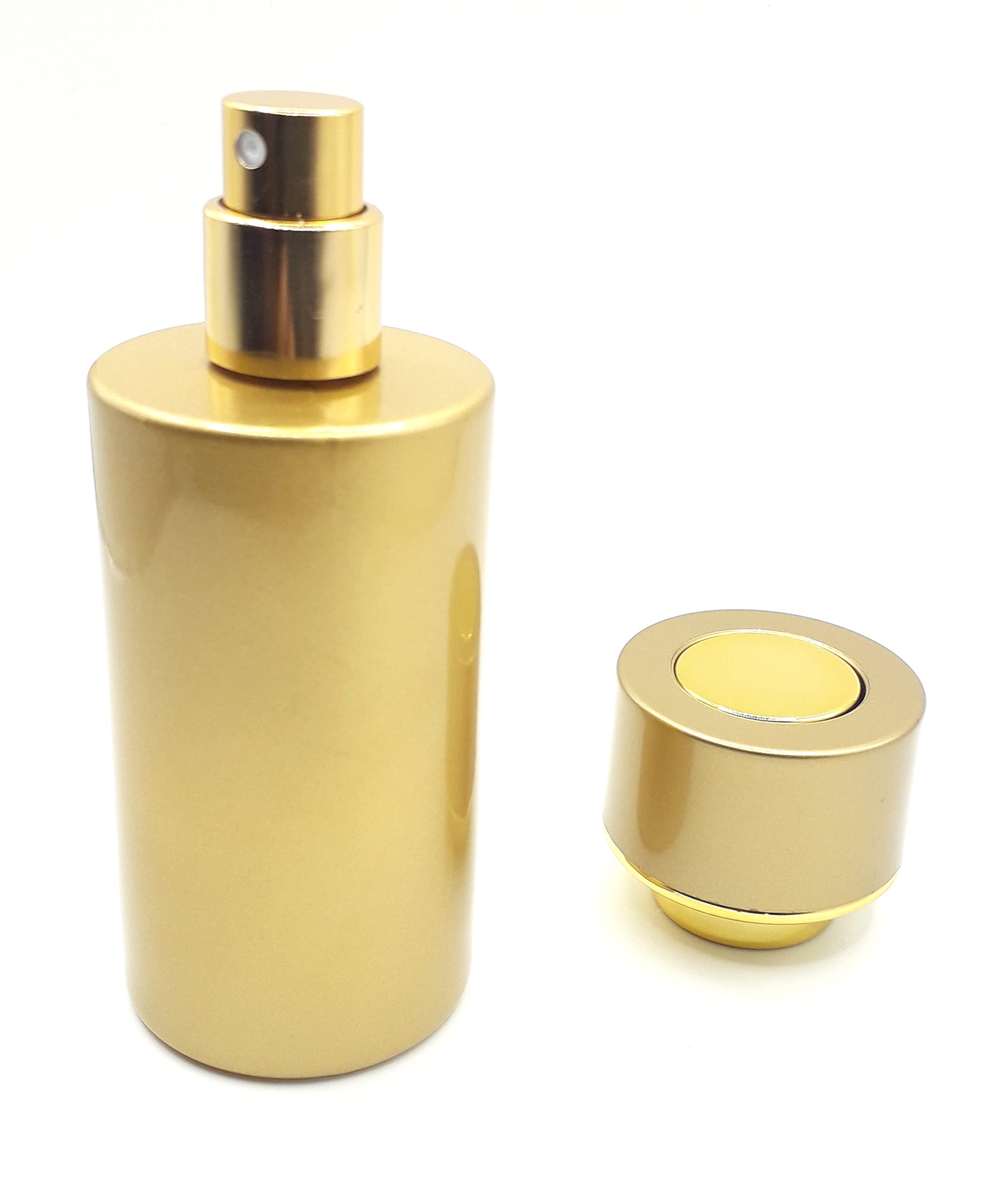 Zénitude Glassworks Gold 50Ml Empty Glass Perfume Bottle Matt Effect Le Luxe