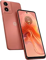 Smartphone Motorola Moto g04s - 128GB 8GB (4GB RAM+4GB Ram Boost) AI Camera 16MP sensor FPS lateral Coral