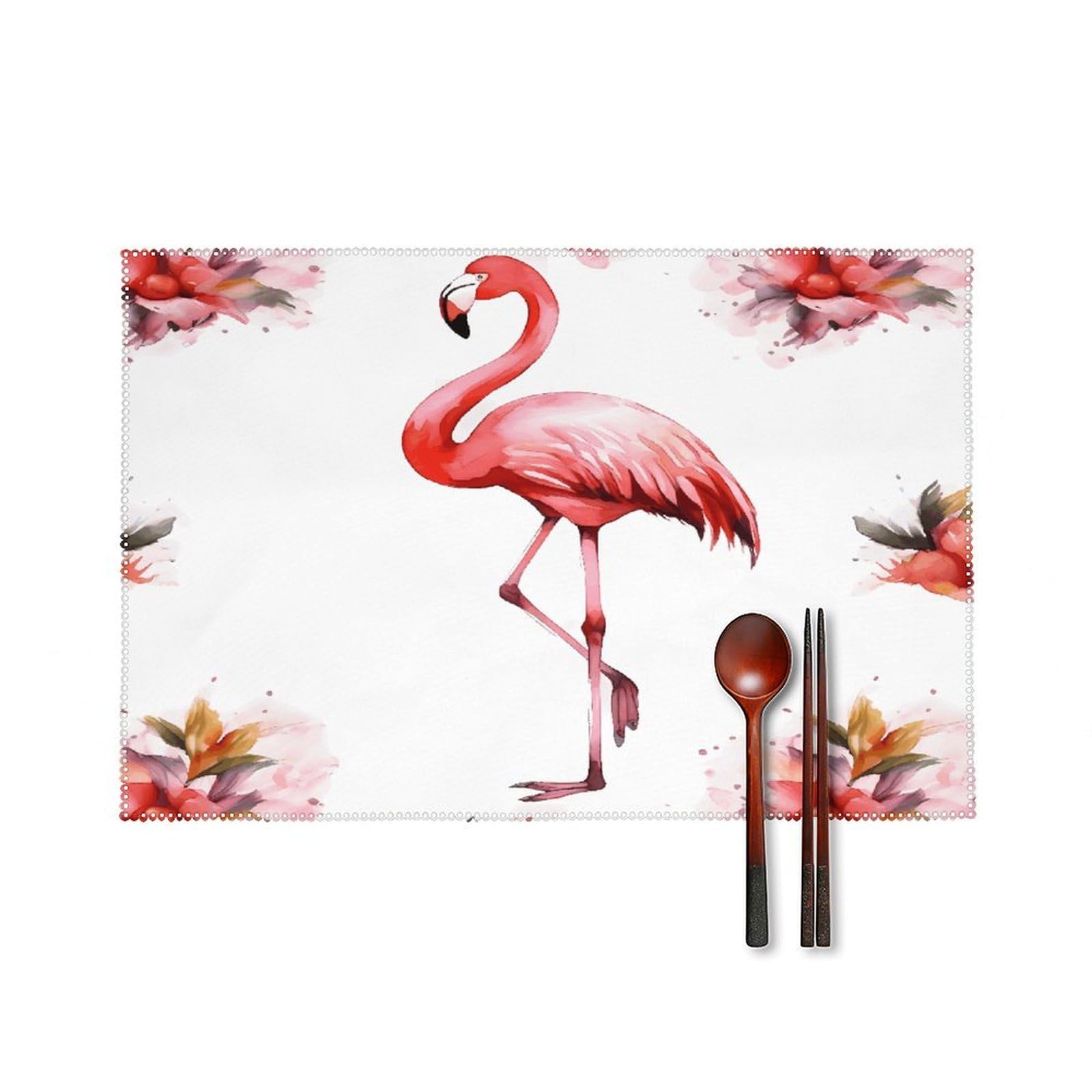Fodpand Style Flamingo Placemats Set Of 4 Place Mats Table Mats