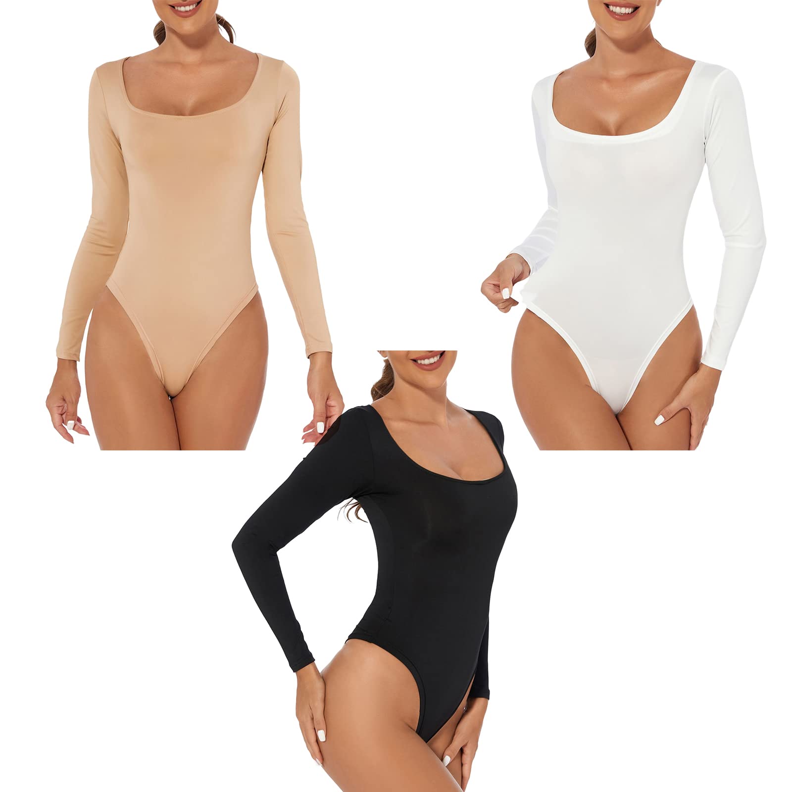 Damen-Body Mit Breiten Trägern Esme Weiß Produktbild-Vorschau 4