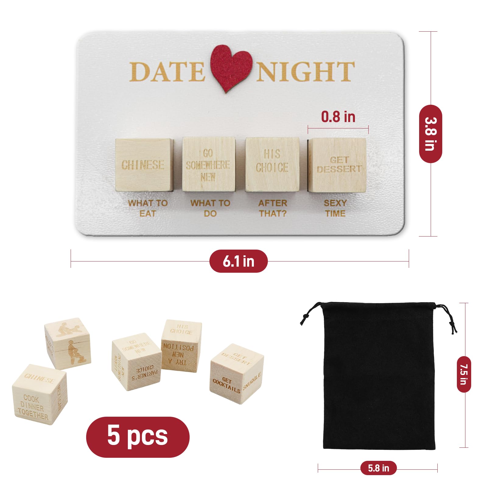 Juego De Dados De Cita Nocturna, Decididor De Cita Nocturna, Ideas De Citas  Para Parejas, Juego, image size:1600x1600