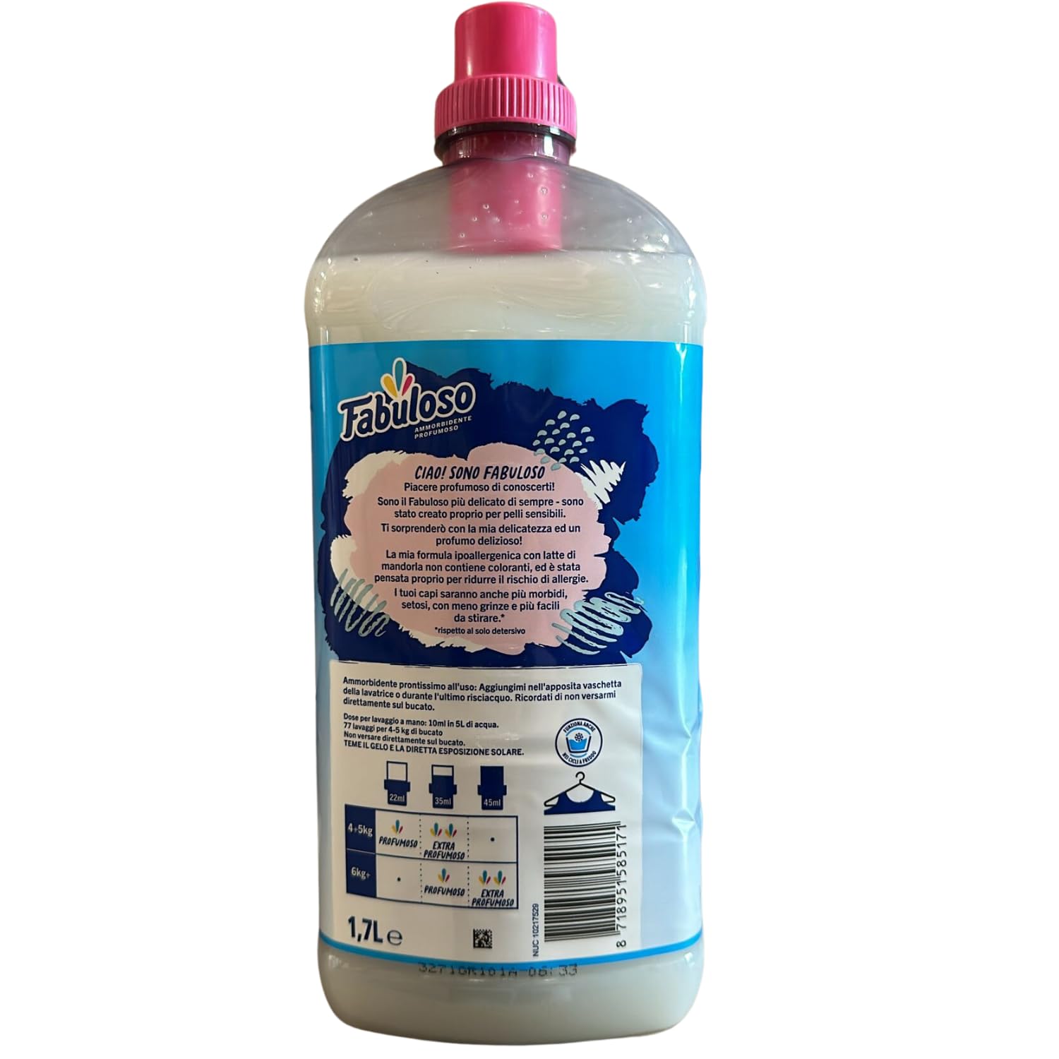 Ammorbidente Profumato XXL Ipoallergenico – 77 Lavaggi – 1700 ml kit con Spugna Brandizzata SPESA & RISPARMIO Inclusa – Variazioni 4/8/12 Pezzi (4)