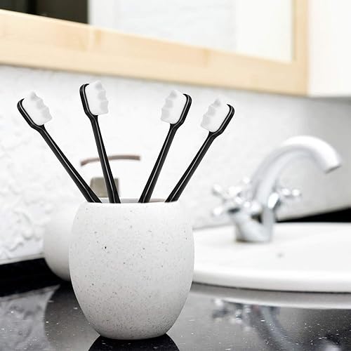 Miniatura 6 de VEGOLS Cepillo de dientes extra suave para adultos con 20000 cerdas suaves, (paquete de 6) cepillos de dientes micro nano manuales para proteger las