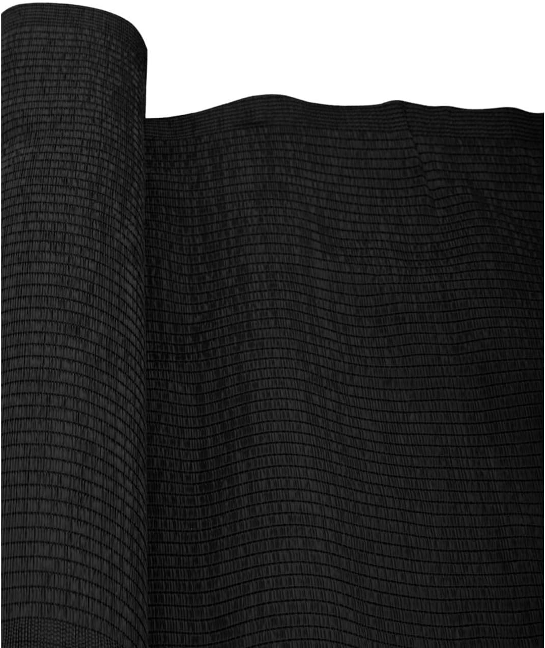 FERRETERIA LEPANTO Malla de ocultación, Malla Protectora, Tela de sombreo 95gr/m², Sombra y privacidad para tu Jardin, Ideal para Vallas y barandillas (1x50 m, Negro)