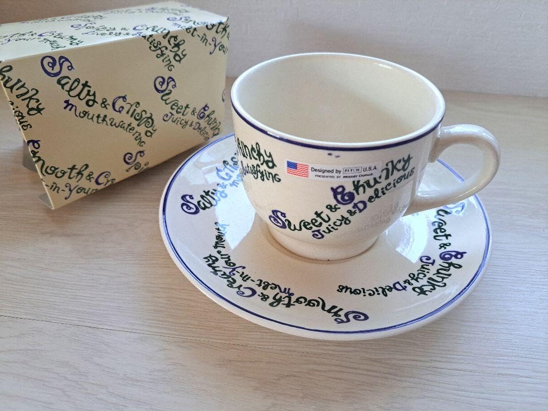 Amazon.co.jp: FITCH×ミスタードーナツ レア カップ&ソーサー ミスド