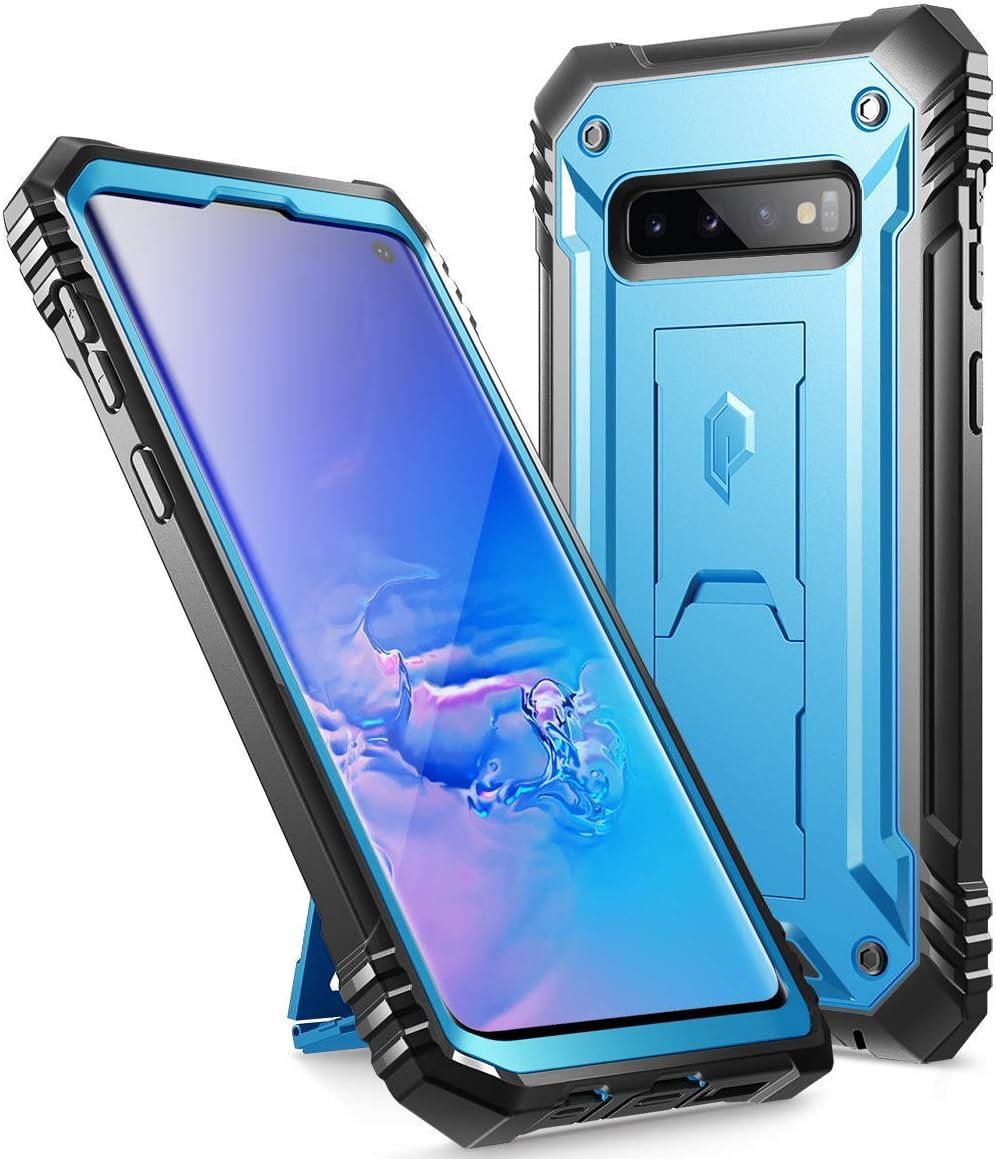 Super Cheap 🛒 Poetic Galaxy S10 Rugged Case with Kickstand, Heavy Duty Military Grade Full Body Cover, Without Built-in-Screen Protector, Revolution Series, for Samsung Galaxy S10 6.1 Inch (2019), Blue Cheapest 🛒 Poetic Galaxy S10 Rugged Case with Kickstand, Heavy Duty Military Grade Full Body Cover, Without Built-in-Screen Protector, Revolution Series, for Samsung Galaxy S10 6.1 Inch (2019), Blue