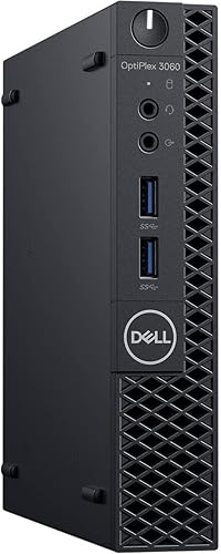 Dell Optiplex 3060 Micro i3, 8100T, 8 GB de RAM, SSD de 128 GB, Windows 10 Pro (renovado)
