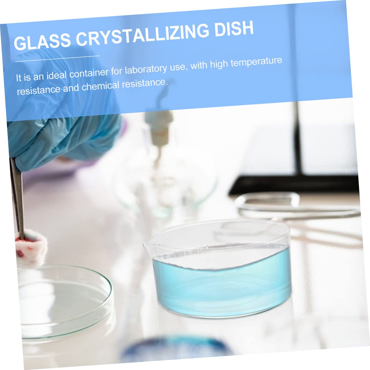 3 Platos De Porosidad Para Laboratorio Cristalización Herramienta De Evaporación De Vidrio Resistente A Ácidos Y Álcalis Para Aulas De Laboratorio.