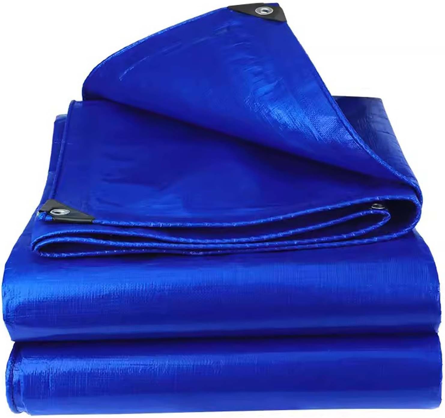 Heavy Duty Waterproof Tarps 19.7＂x39.4＂, Waterproof Tarpaulin with Grommets, Tarp Waterproof Outdoor, Tarpaulins Rainproof, Ripstop Windproof Tarp, for Camping, Plants Greenhouse