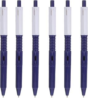 6pcs Mini Plastic Water Gun Pen Retractable Ballpoint with Water Spray Function for Pranks and Tricks Sturdy School Supplies for Adults Portable Office Writing Tool