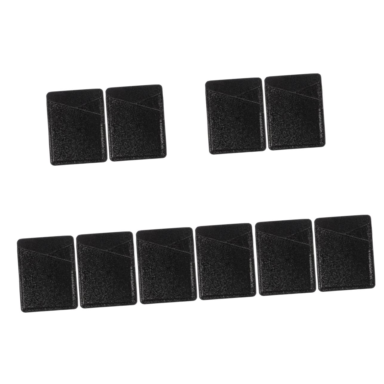 Angoily 10pezzi Porta Carte Adesivo Per Smartphone Di Portaoggetti Pu Ultra Sottile e Antiscivolo Per Carte Di Credito e Id Design Compatto Per Cellulare e Tesserini Colore Nappa